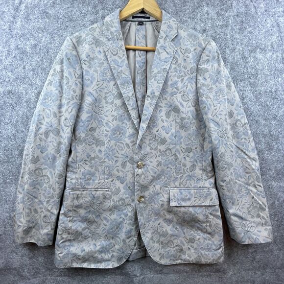 J Crew Blazer Mens 38R Grey Blue Ludlow Academia Preppy Sport Coat Jacket - Picture 1 of 7
